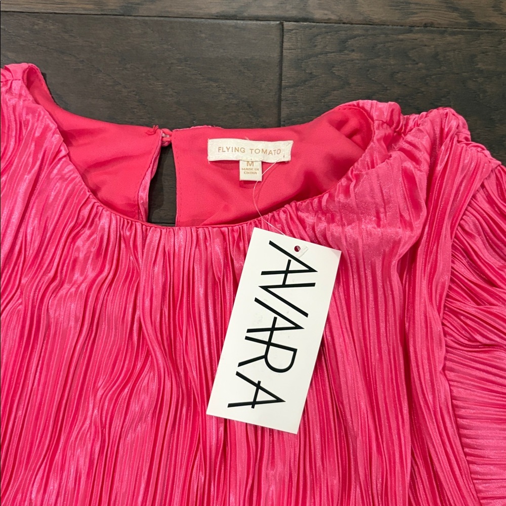 New With Tags Avara Hot Pink Flying Tomato Top Sz M - Picture 6 of 11